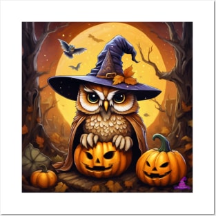 HALLOWEEN OWL Posters and Art